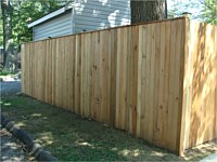 <b>Vertical Board Privacy Fence with Cap Board Top</b>